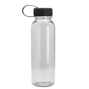 Garyline® Flat-Sided Tritan® Bottle with Tethered Lid - 2... | https://www.bestnamebadges.com
