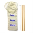 Bamboo Drinking Straw | https://www.bestnamebadges.com