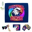 Recycled Full Color Rally Towel - 15" W X 18" H | https://www.bestnamebadges.com