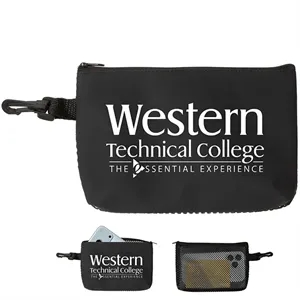 Mesh Zipper Storage Pouch | https://www.bestnamebadges.com