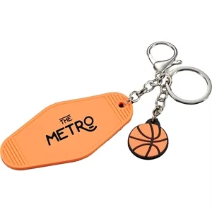 Basketball Motel Keychain