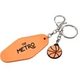 Retro Basketball Motel Keychain | https://www.bestnamebadges.com