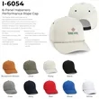Imperial 6054 6-Panel Habanero Performance Rope Cap | https://www.bestnamebadges.com