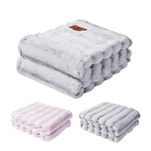 Plush Throw Blanket With Custom Logo