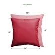 16"x16" & 18"x18"- Solid Color Polyester Cushion Covers | https://www.bestnamebadges.com