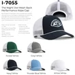 Imperial 7055 6-Panel The Night Owl Performance Rope Cap | https://www.bestnamebadges.com