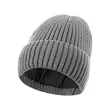 Custom Logo Ribbed Knit Cuffed Winter Beanie | https://www.bestnamebadges.com