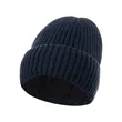 Custom Logo Ribbed Knit Cuffed Winter Beanie | https://www.bestnamebadges.com