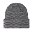 Fleece Lined Cuffed Beanie With Customized Leather Patch | https://www.bestnamebadges.com