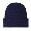 Fleece Lined Cuffed Beanie With Customized Leather Patch | https://www.bestnamebadges.com