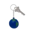 Globe Earth Shape Stress Ball Keychain | https://www.bestnamebadges.com