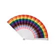 Rainbow Pride LGBTQ+ Folding Handheld Fan | https://www.bestnamebadges.com