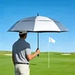 61" Arc Auto Open Vented Golf Umbrella UV Protection | https://www.bestnamebadges.com