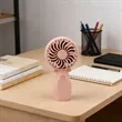 USB Retractable Pocket Mini Handheld Fan | https://www.bestnamebadges.com