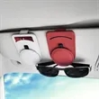 Magnetic Leather Sunglass Holder For Car Visor | https://www.bestnamebadges.com