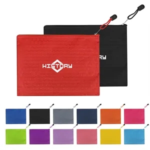 A5 Waterproof Zipper Pouch Office File Bag