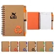 Kraft Cover Mini Spiral Notebook Journal With Pen | https://www.bestnamebadges.com