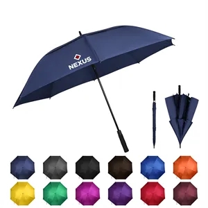 61" Arc Double Canopy Vented Automatic Open Golf Umbrella