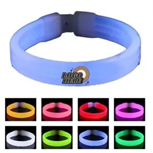 Thick Glow Bracelets With Flashing Lights
