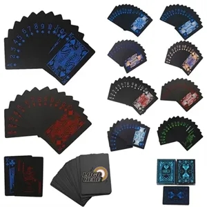 Black PVC Plastic Premium Playing Cards