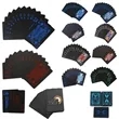 Black PVC Plastic Premium Playing Cards | https://www.bestnamebadges.com