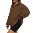 Cozy Half-Zip Fleece Pullover With Long Sleeves | https://www.bestnamebadges.com