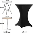 Stretchy Round Cocktail Table Covers | https://www.bestnamebadges.com
