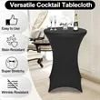 Stretchy Round Cocktail Table Covers | https://www.bestnamebadges.com