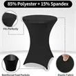 Stretchy Round Cocktail Table Covers | https://www.bestnamebadges.com