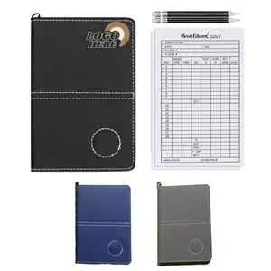 Custom Golf Ball Marker PU Leather Score Holder