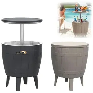 3-In-1 LED Cooler Table With Adjustable Height