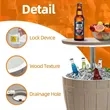 3-In-1 LED Cooler Table With Adjustable Height | https://www.bestnamebadges.com