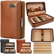 Luxury Travel Cigar Humidor Gift Set | https://www.bestnamebadges.com