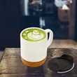 Stylish Cork-Base Coffee Mug | https://www.bestnamebadges.com