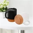 Stylish Cork-Base Coffee Mug | https://www.bestnamebadges.com