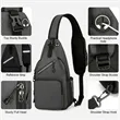 Ultra-Light Waterproof Sling Bag For Adventure | https://www.bestnamebadges.com