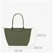 Foldable Long-Handle Travel Tote Bag | https://www.bestnamebadges.com