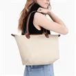 Foldable Long-Handle Travel Tote Bag | https://www.bestnamebadges.com