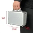 Portable Aluminum Mexican Train Dominoes Set | https://www.bestnamebadges.com