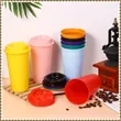 16OZ Vibrant Reusable Travel Coffee Mug | https://www.bestnamebadges.com