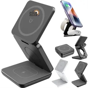 Compact 3-in-1 Travel Wireless Charger