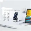 Compact 3-in-1 Travel Wireless Charger | https://www.bestnamebadges.com