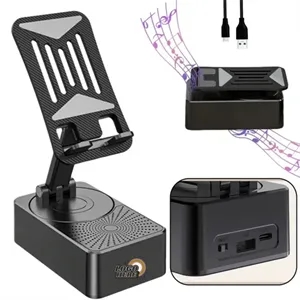 3-in-1 Portable Bluetooth Speaker Power Bank & Phone Stand