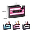 Retro Cassette Desk Organizer With Tape Dispenser | https://www.bestnamebadges.com