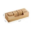 Bamboo Perpetual Block Calendar | https://www.bestnamebadges.com