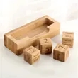 Bamboo Perpetual Block Calendar | https://www.bestnamebadges.com