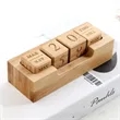Bamboo Perpetual Block Calendar | https://www.bestnamebadges.com
