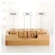 Bamboo Perpetual Block Calendar | https://www.bestnamebadges.com