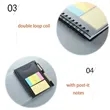 Vibrant Spiral Notebook Set With Sticky Notes & Pen | https://www.bestnamebadges.com