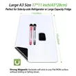 Magnetic Fridge Whiteboard - Stain-Resistant PET Surface | https://www.bestnamebadges.com